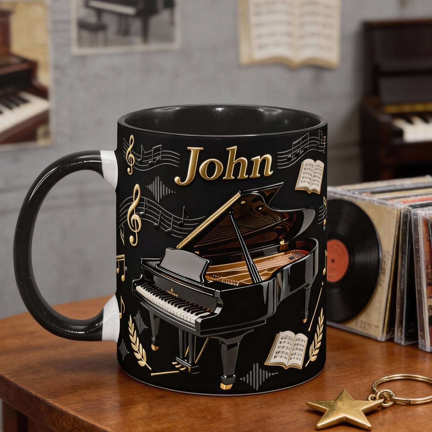 Piano Music Coffee Mug – Personalized Gifts For Piano Lovers 04hyqn200126