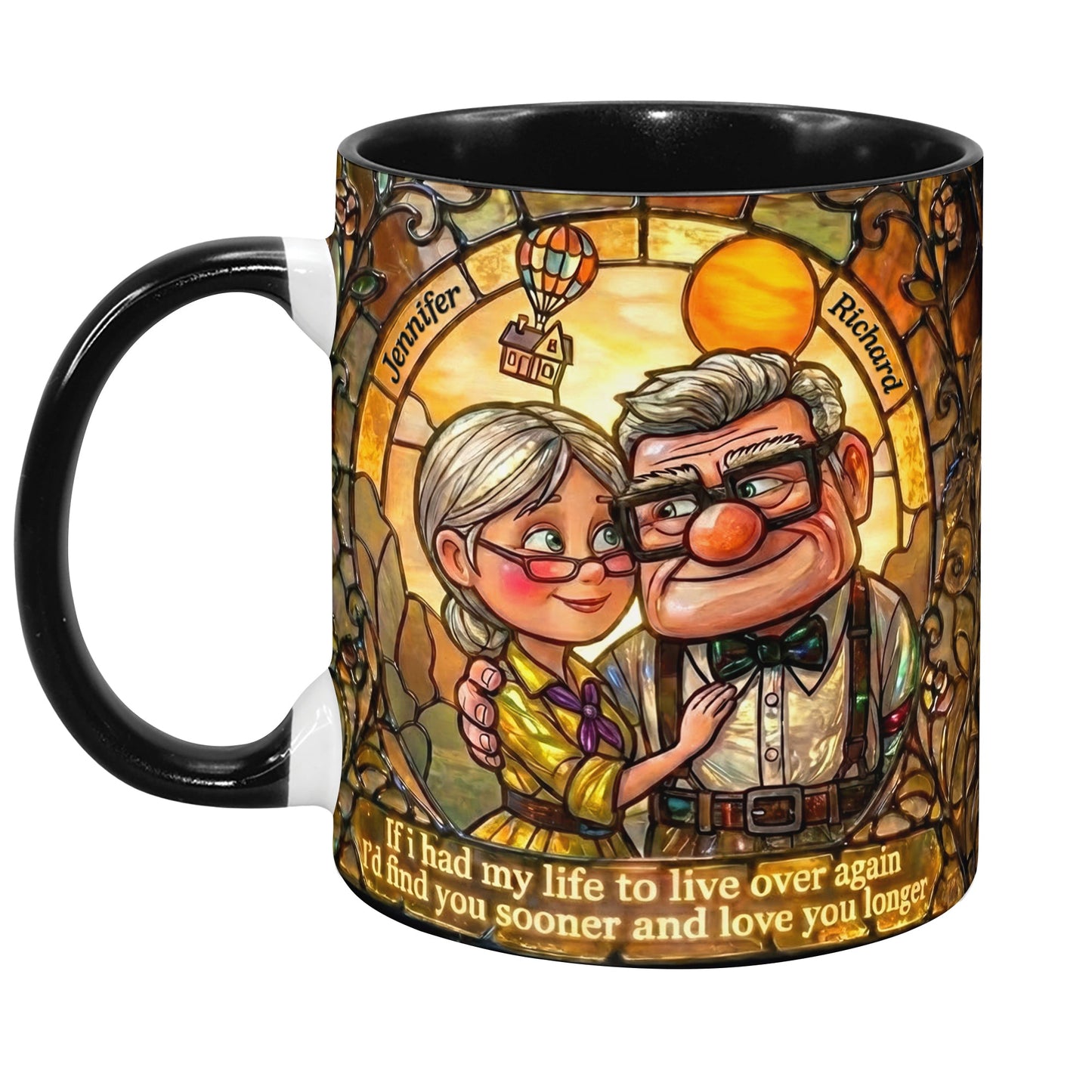 Timeless Love Couple Coffee Accent Mug - Personalized Gifts For Couple 04TOQN270126
