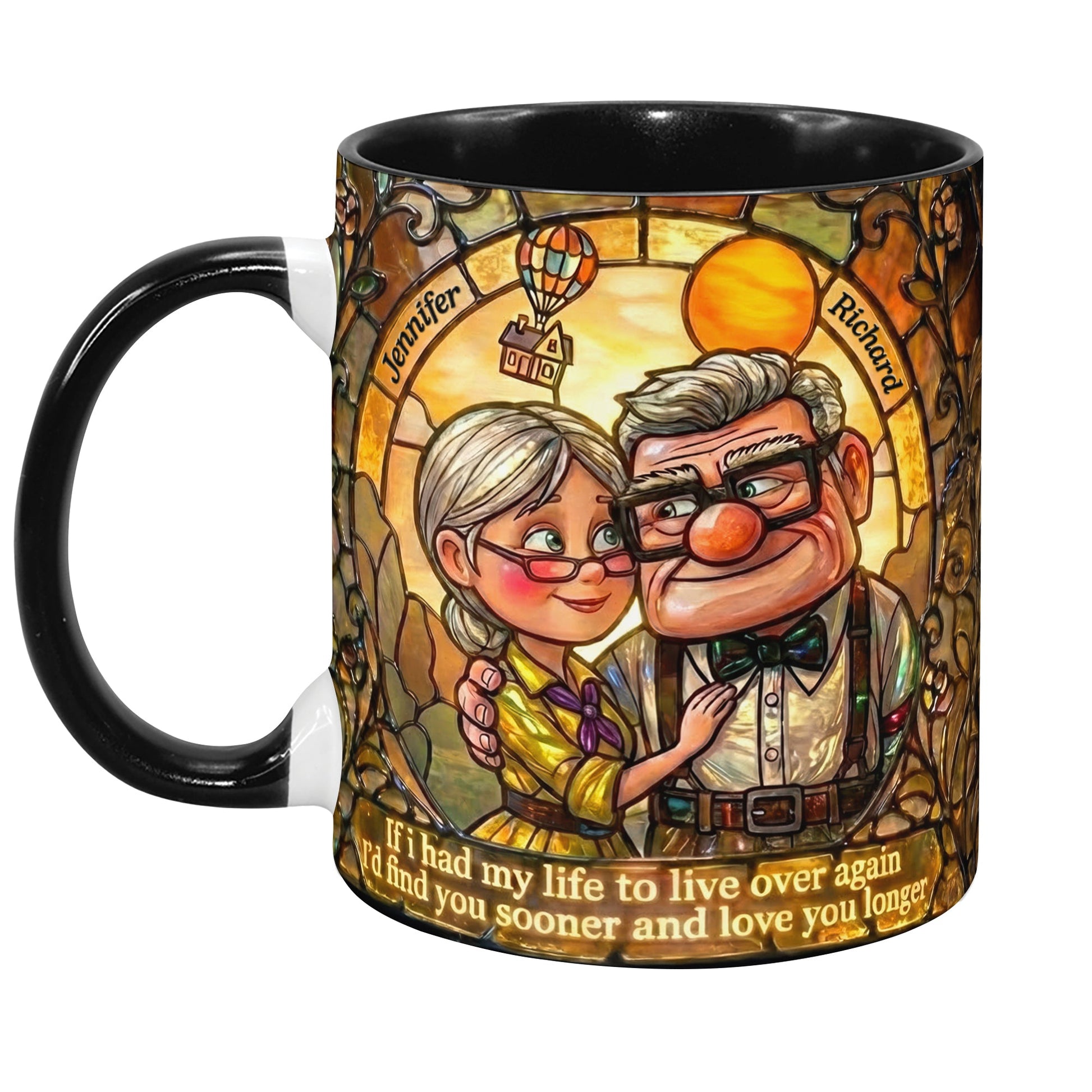 Timeless Love Couple Coffee Accent Mug - Personalized Gifts For Couple 04TOQN270126
