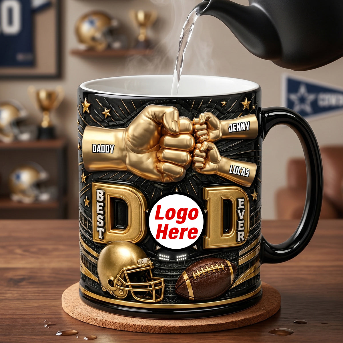 Best Dad Ever Magic Coffee Mug - Personalized Gifts For Dad 02natn190526
