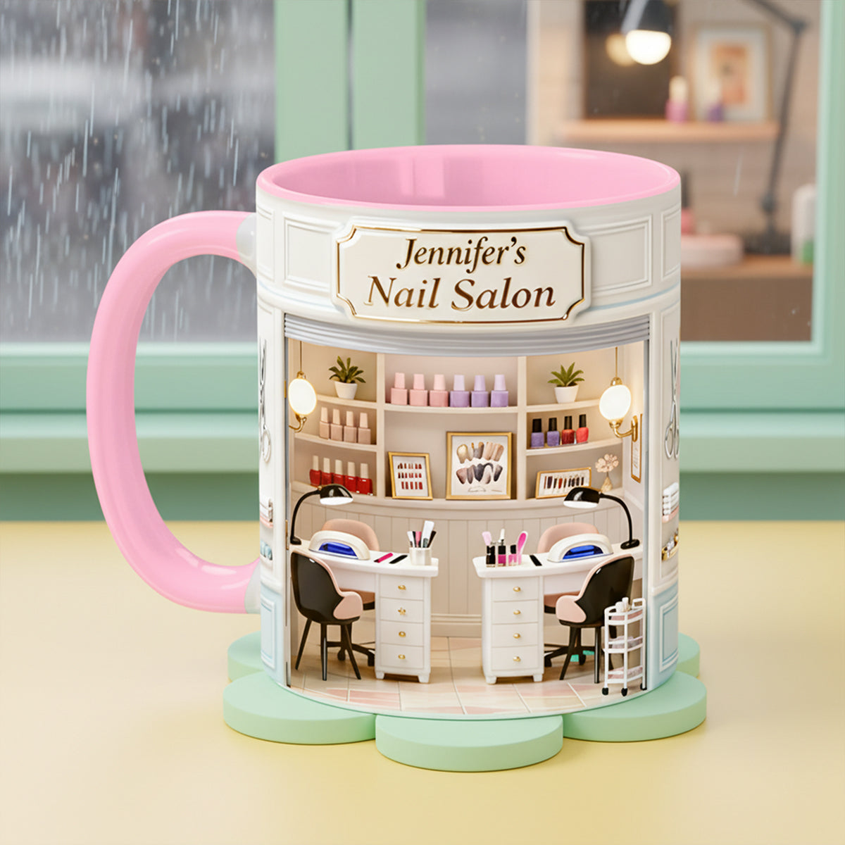 Nail Salon Coffee Accent Mug - Personalized Gifts Her 01nata240126