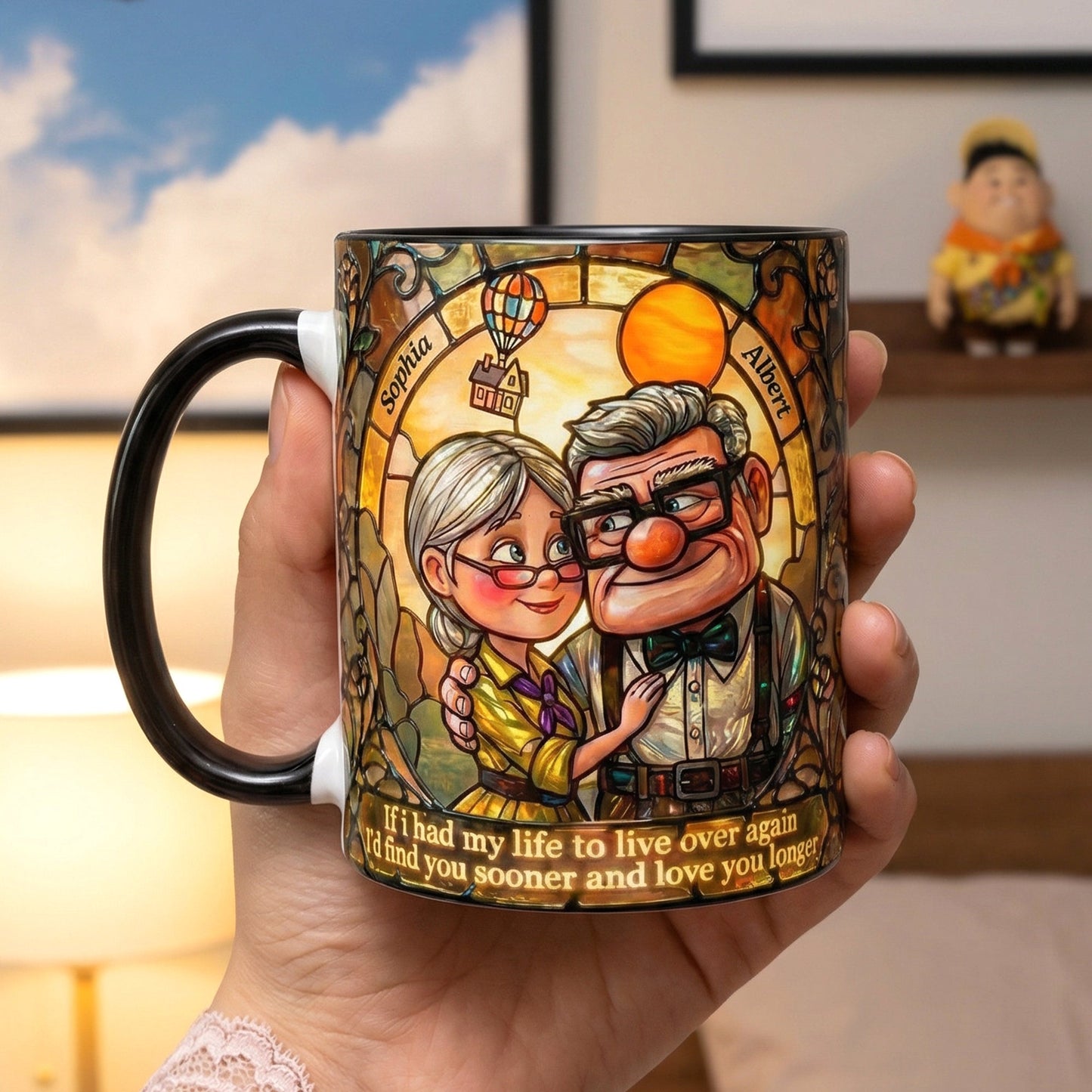 Timeless Love Couple Coffee Accent Mug - Personalized Gifts For Couple 04TOQN270126