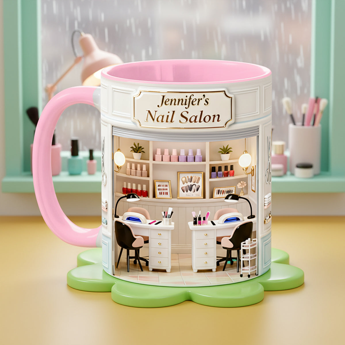 Nail Salon Coffee Accent Mug - Personalized Gifts Her 01nata240126