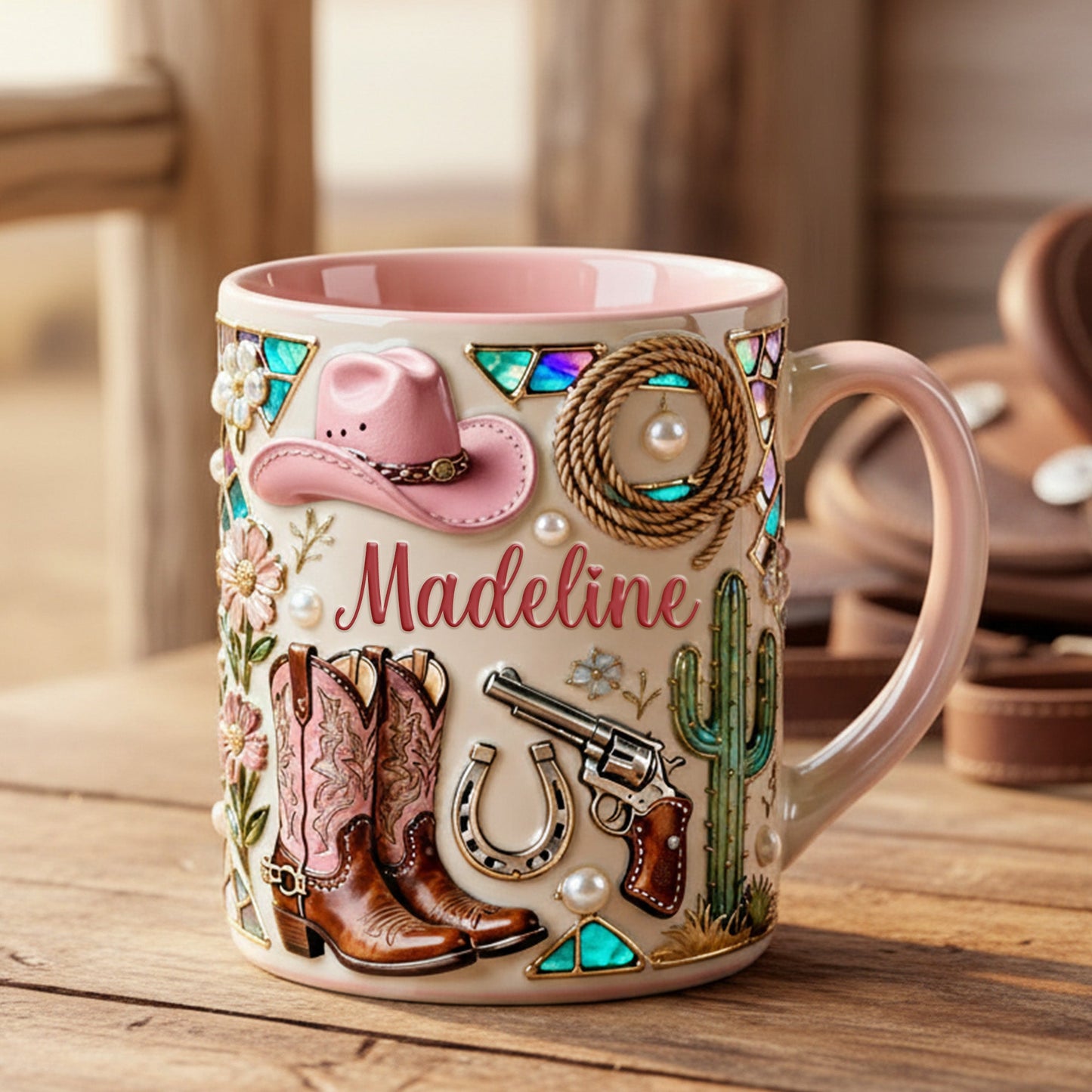Cowgirl Accent Mug - Personalized Gifts For Cowgirl 05hymg230126