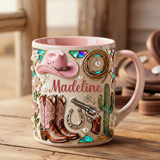 Cowgirl Accent Mug - Personalized Gifts For Cowgirl 05hymg230126