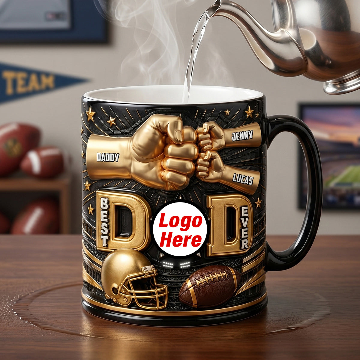 Best Dad Ever Magic Coffee Mug - Personalized Gifts For Dad 02natn190526