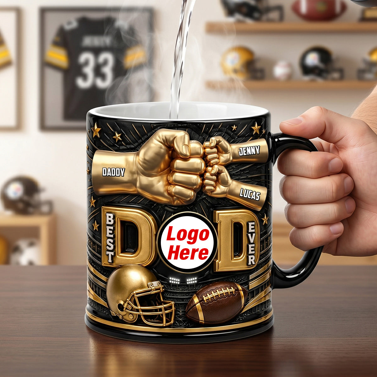 Best Dad Ever Magic Coffee Mug - Personalized Gifts For Dad 02natn190526