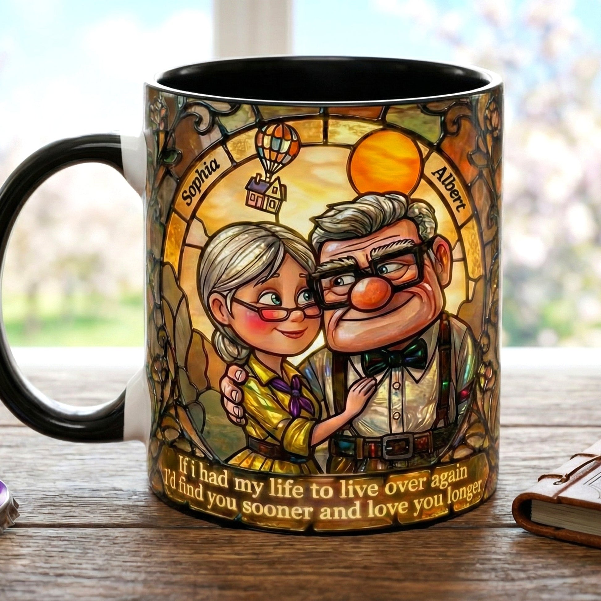 Timeless Love Couple Coffee Accent Mug - Personalized Gifts For Couple 04TOQN270126
