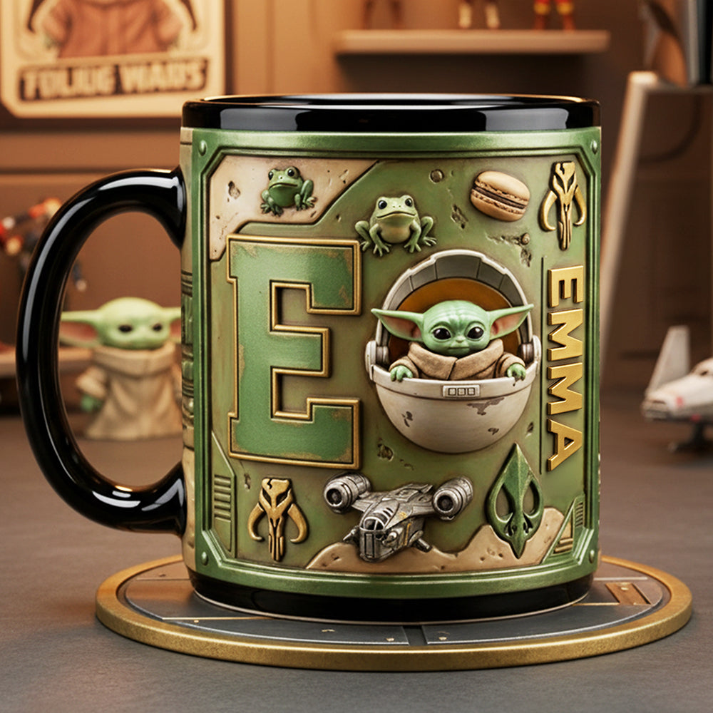 Alien Alphabet Coffee Mug - Personalized Gifts For Cosmic Lovers 02kita210126