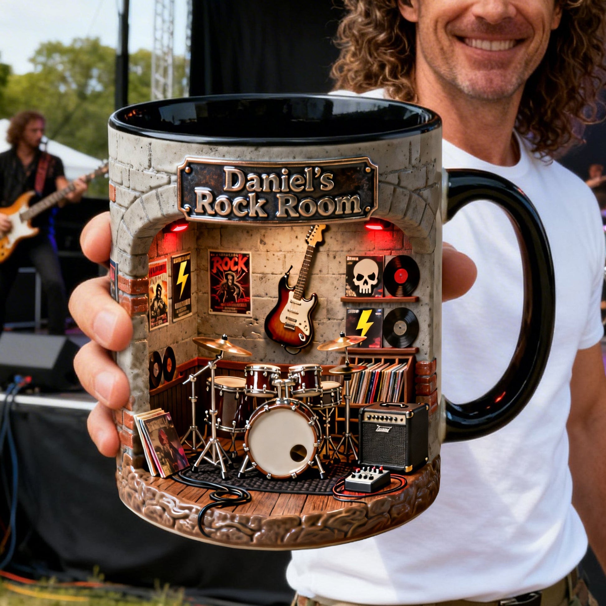 Born To Rock Coffee Mug - Personalized Gifts For Rock Fans 04NALU100226