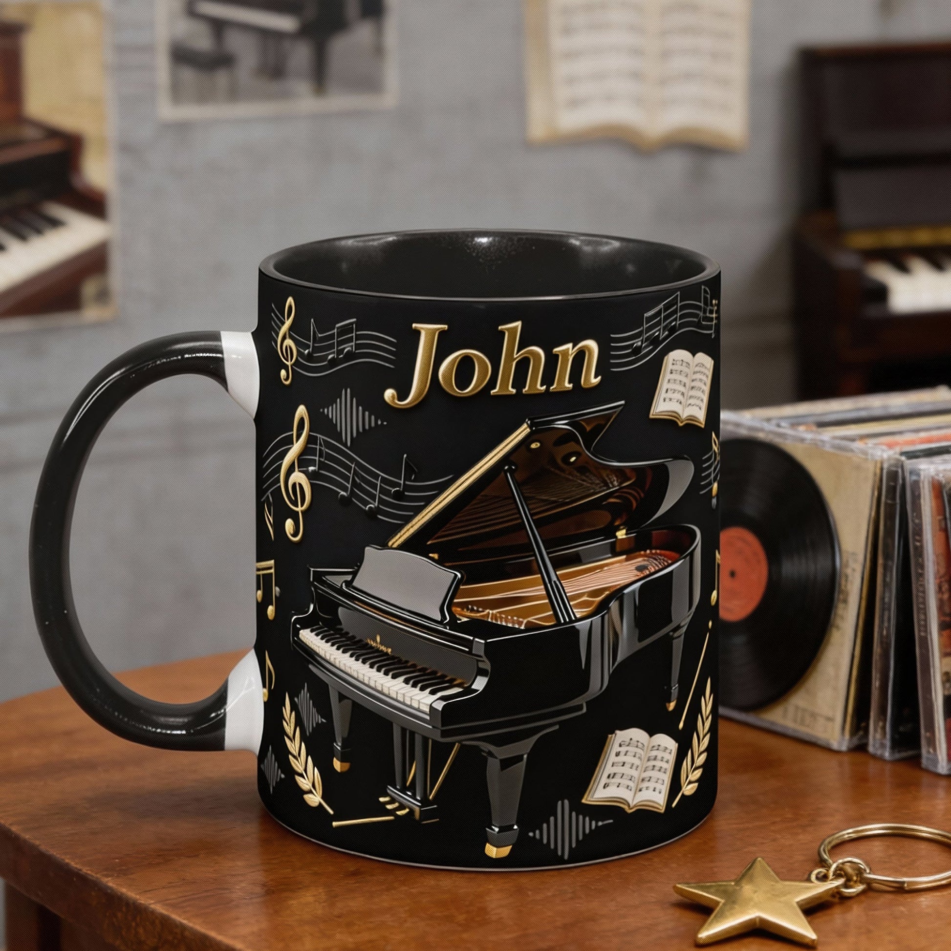 Piano Music Coffee Mug – Personalized Gifts For Piano Lovers 04hyqn200126