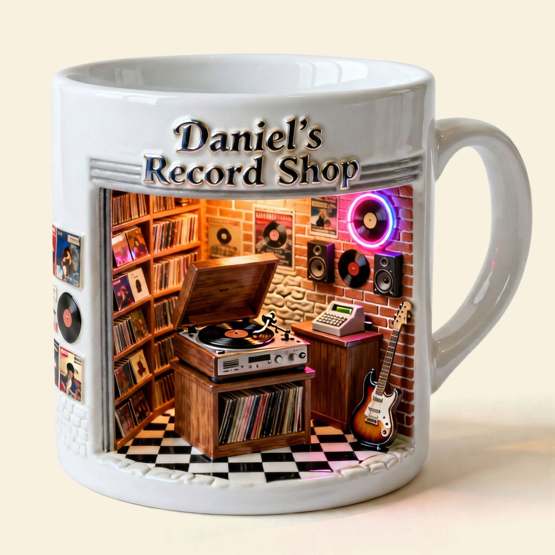 Record Vinyl Shop Coffee Mug - Personalized Gifts For Record Vinyl Lover Coffee Mug 02NATI250226