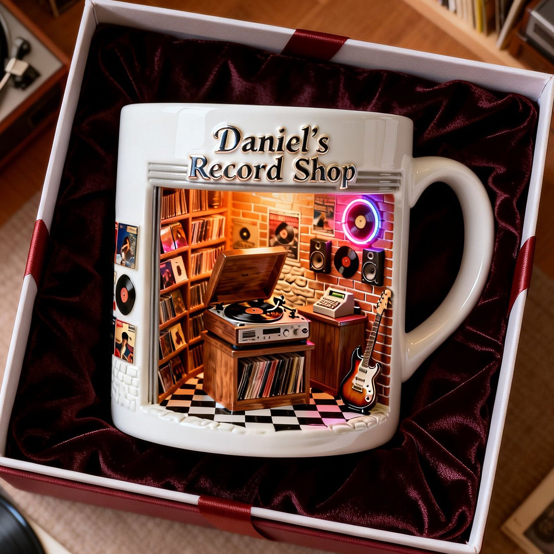 Record Vinyl Shop Coffee Mug - Personalized Gifts For Record Vinyl Lover Coffee Mug 02NATI250226