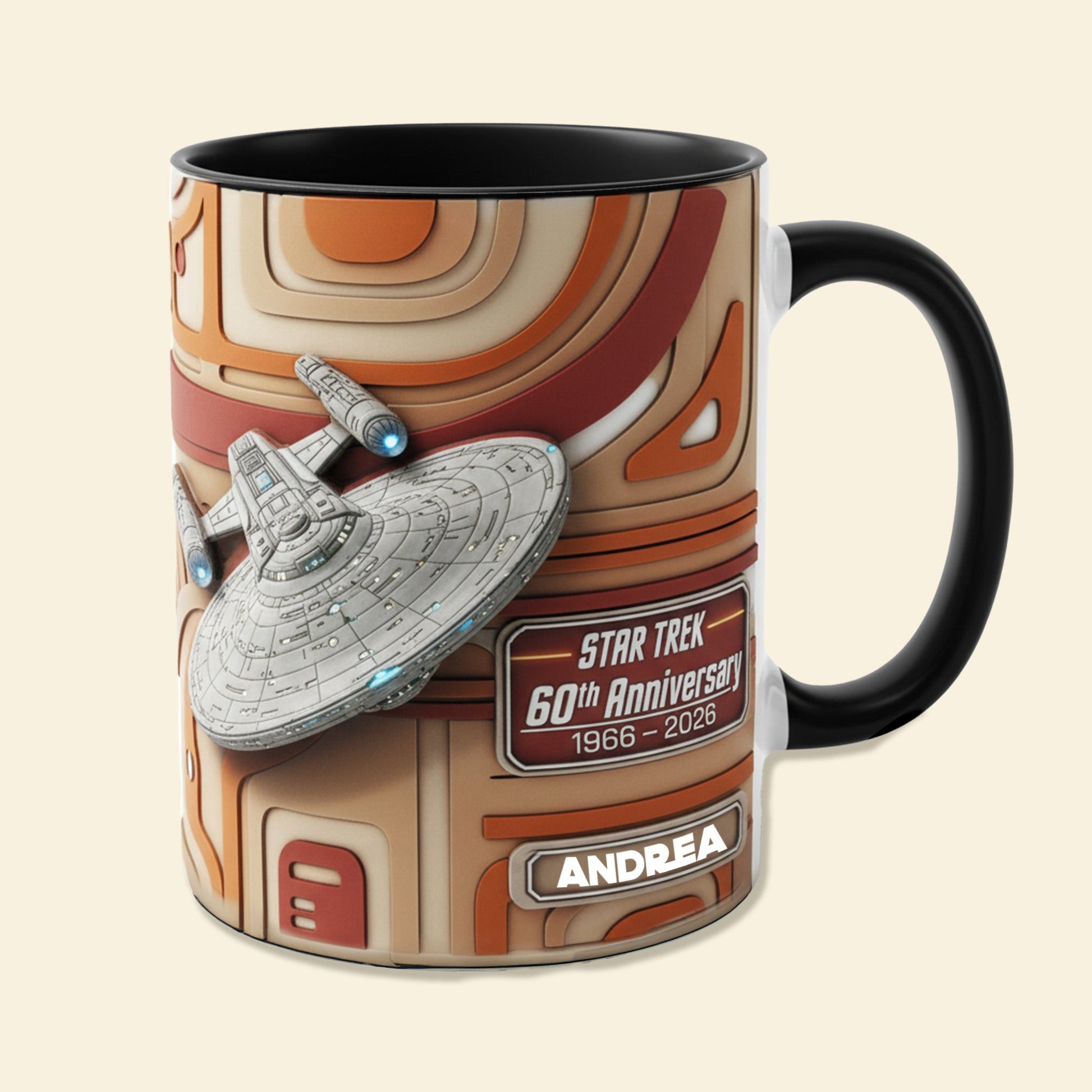 Spaceship Coffee Accent Mug - Personalized Gifts For Cosmic Lovers 04kimg210126